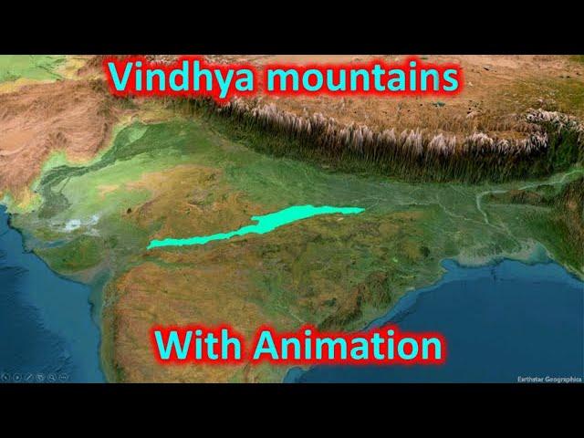 Vindhya mountains - structure and geology with Animation