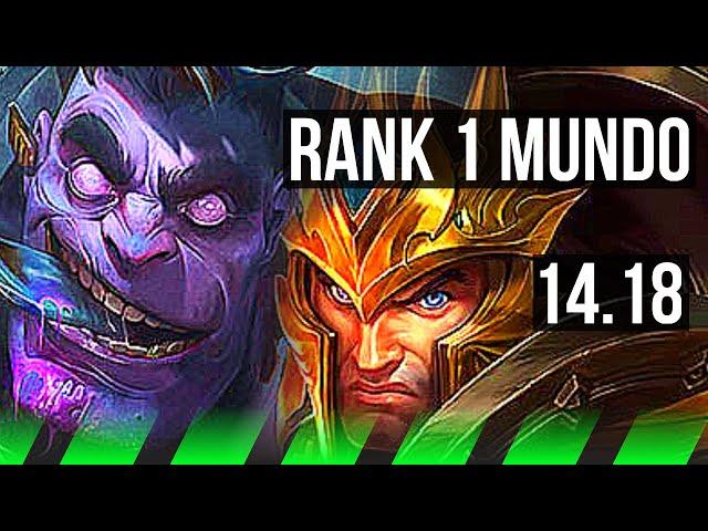 DR. MUNDO vs JARVAN IV (JGL) | Rank 1 Mundo, 6/3/11, Rank 18 | EUW Challenger | 14.18