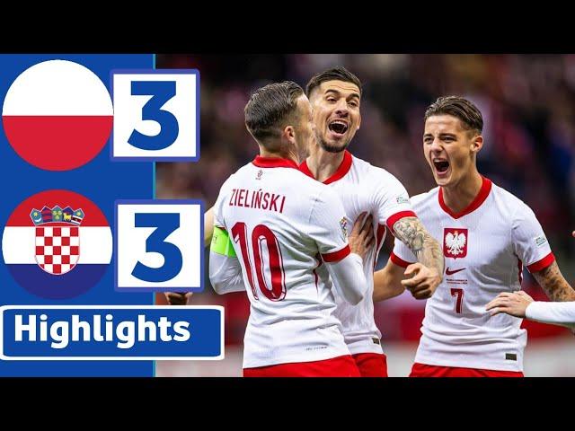 POLAND VS CROATIA ( 3 3 ) | HIGHLIGHTS | UEFA NATIONS LEAGUE