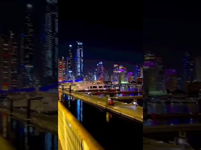 Dubai Marina Night View  #shorts #dubai #dubaimarina #viralshorts