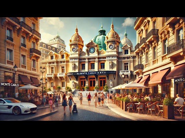 Monte Carlo, MONACO 4K60 HDR - Walking Tour 4K