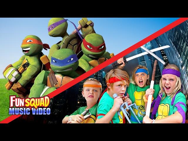 Ninja Turtles Fun Squad Music Video! (Side by Side Comparison)