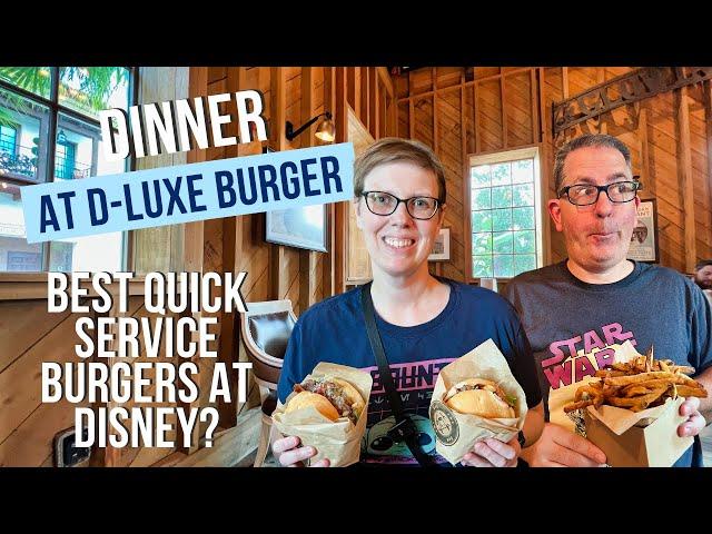 Dinner at D-Luxe Burger (Best Quick Service Burgers at Disney?) | Gluten Free & Food Allergy Review