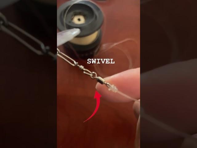 LURE SET UP TO LEADER LINE TO MAINLINE