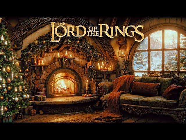 ˖° A Hobbit's Holiday  Cozy Christmas Fireplace Ambience  ⋆⋅⋅⋆  Yule ⋆⋅ Christmas  The Shire ️