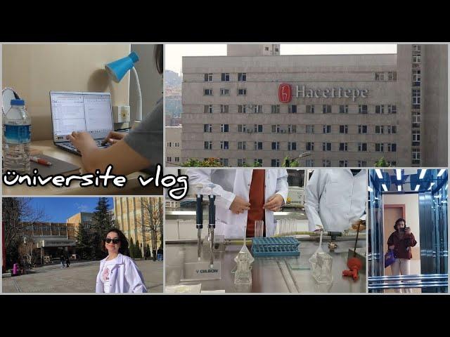 Hacettepe Tıp Öğrencisinin Okulda Bir Günü! -lab day- #vlog #hacettepe