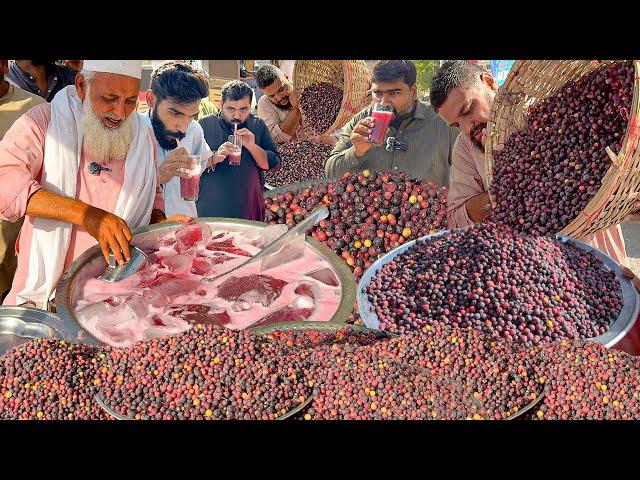 Refreshing Falsa Juice | Roadside Summer Special Drink Phalsa Sharbat | Street Food Karachi