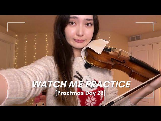 Watch me practice (as a music major) Dvorak Violin Concerto 【リアルヴァイオリン練習風景】Practmas Day 23