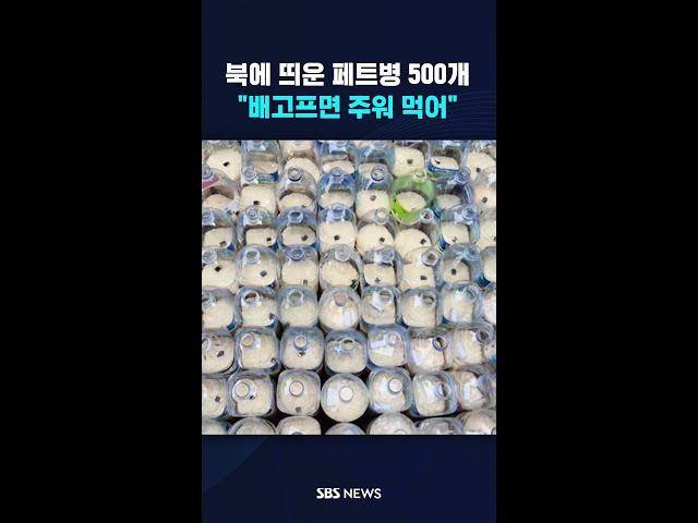 북한 향해 던진 페트병 500개…뭐가 들었나 보니 #shorts