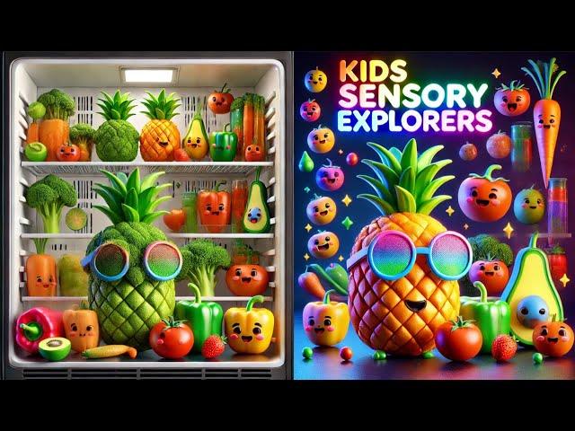  Kids Sensory Explorer: Fun Learning with Fruits & Veggies! 