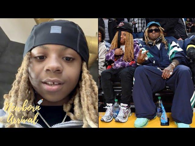 Lil Wayne & Nivea's Son Neal Responds To Follower Asking Will He Do A Collab With His Dad! 