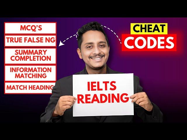 IELTS READING - MCQ's, TRUE FALSE NOT GIVEN, SUMMARY COMPLETION, INFORMATION MATCHING, MATCH HEADING