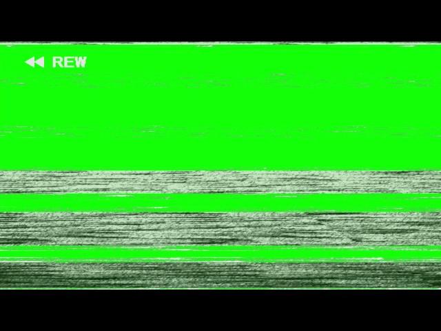 VHS Rewind Effect - 4K Green screen FREE high quality effects