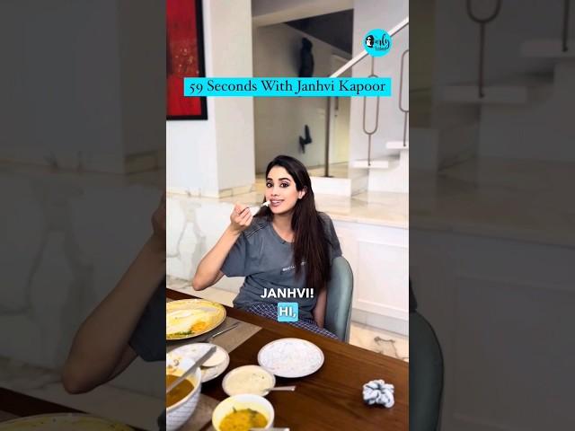 59 Seconds With Janhvi Kapoor | Curly Tales #shorts #janhvikapoor