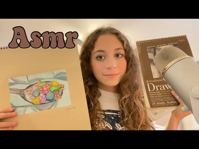 ASMR| sketchbook tours :)