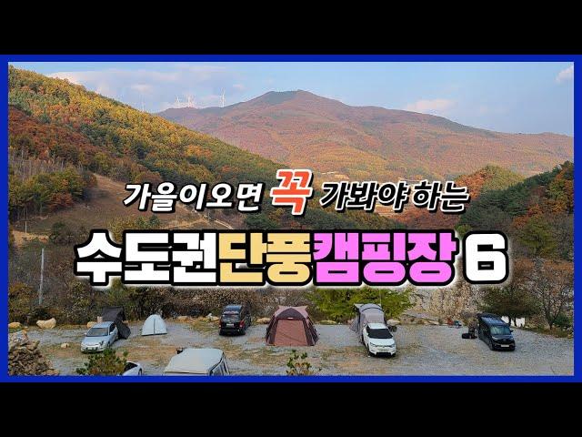 가을에 가야하는 서울 근교 단풍 캠핑장 베스트6 (#경기도캠핑장 5곳+#강원도#인생캠핑장 1곳)