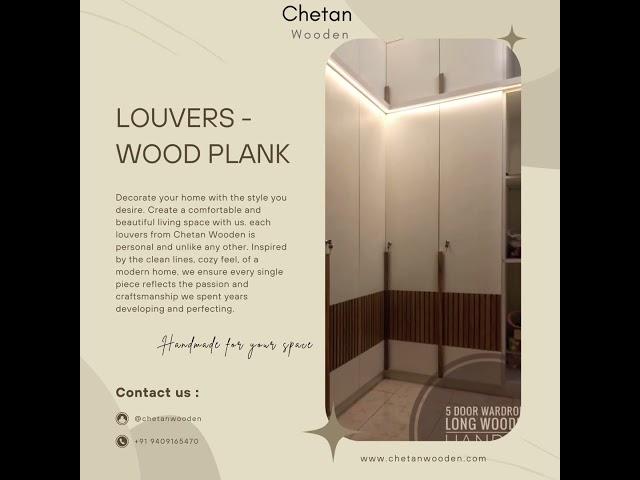 Fluted Louvers Wood Plank #interiordesign #interiordesginer #louvers #interior #home #moderninterior