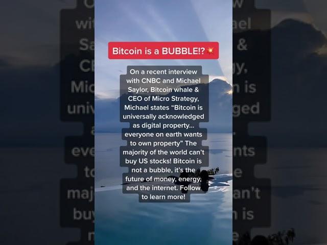 Bitcoin BUBBLE!? 