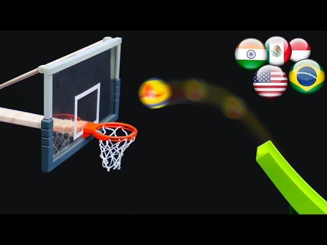 MARBLE BASKETBALL NBA TOURNAMENT - FRIENDLY #37 by Fubeca's Marble Runs