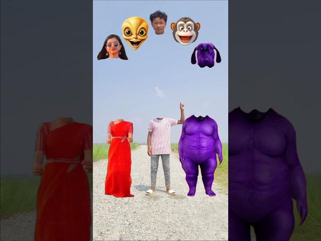 Me new cute bhabhi & fat dog correct head matching vfx magic video #sohrts