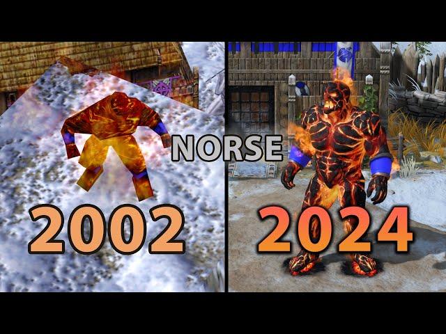 22 YEARS LATER... Age of Mythology Retold NORSE UNITS GRAPHICS COMPARISON - NORSE UNITS