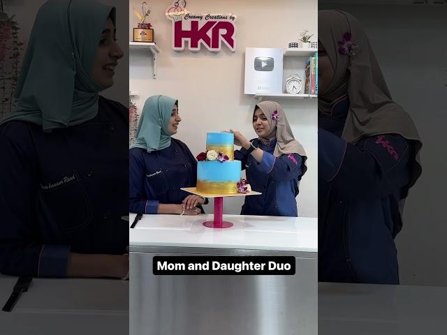 Learn kese cut krte hai tier cake #hkrshorts #hkrbakingacademy