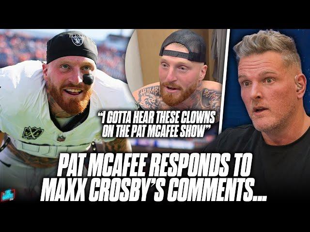 Pat McAfee Responds To Maxx Crosby's "Clowns On The Pat McAfee Show" Comments