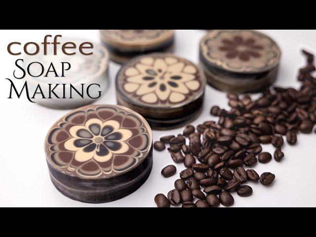 Coffee Kaleidoscope Soap Pull Through Technique