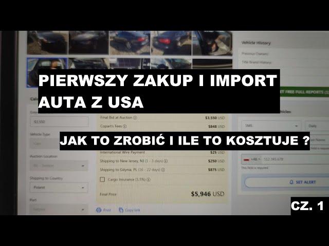 Samodzielny zakup i sprowadzenie import samochodu z USA od czego zacząć COPART ? Prywatny zakup