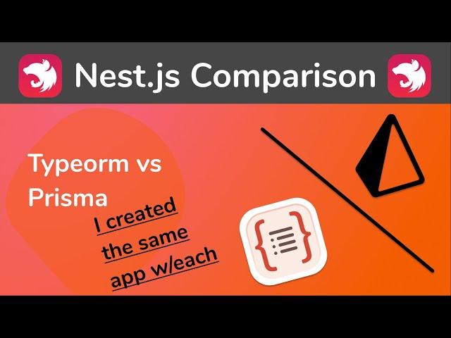 Typeorm vs Prisma. (I created the same backend w/each)