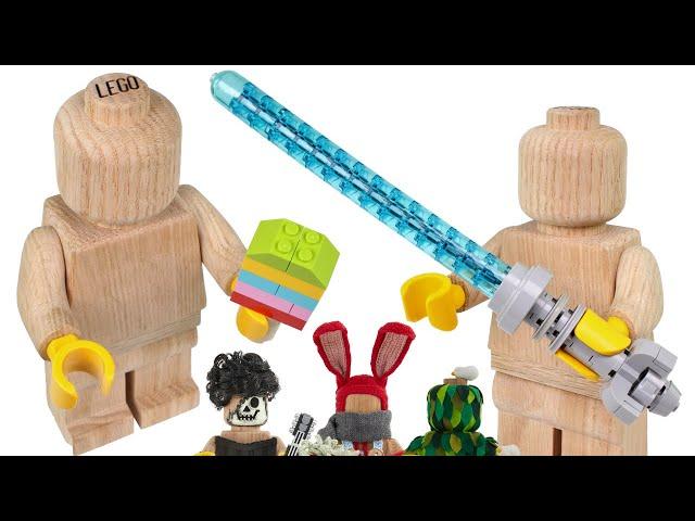 $120 LEGO Wooden Minifigure Unboxing & Review!