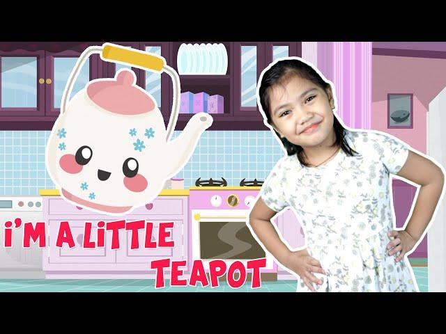 I'M A LITTLE TEAPOT with Lyrics | NURSERY RHYMES | ACTION SONG FOR KIDS