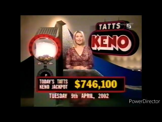 @adelaidecrowsrdabest @anthony78977 Tuesday Tatts Keno Draw - Tuesday April 9th 2002