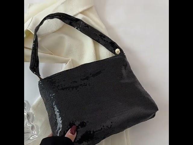 패션 트렌드 현채 스팽글 숄더백 데일리 여성 휴대용 숄더백 고급감 직장인 통근 가방 #bag #fashion #shoulderbag #handbags