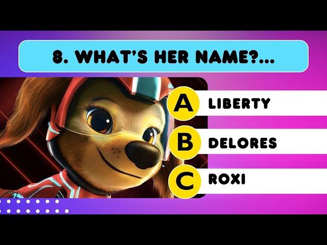 Paw Patrol Mighty Movie Quiz I Guess Character By Their Voice and by Emoji