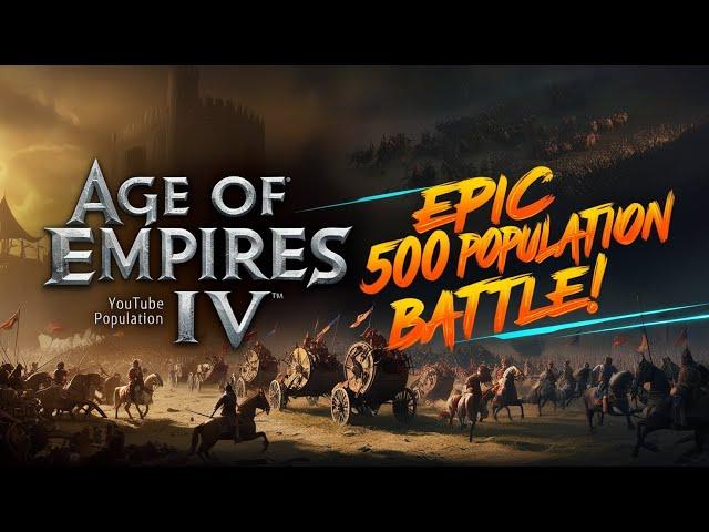 Age Of Empires IV Live Gameplay 500 Population Absurd AI War