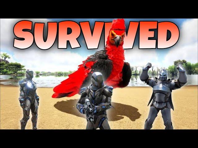 I SURVIVED ARK MOBILE RAIDNIG AND BULIDING EVERYTHING