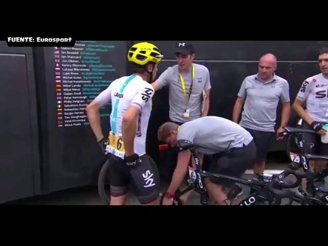 El regaño a Mikel Landa por no esperar a Chris Froome   Etapa 12   Tour de Francia 2017