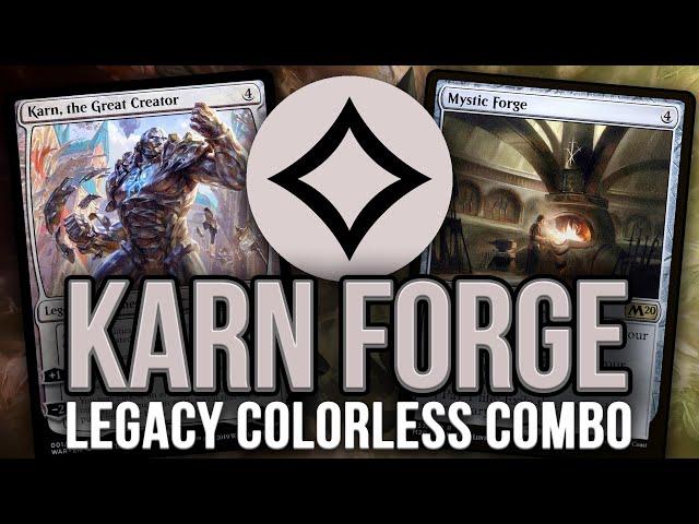 Legacy's BEST Colorless Combo? KARN FORGE! Mystic Forge + Glaring Fleshraker | Magic: The Gathering