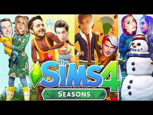 The Sims 4: Raising YouTubers as HOLIDAYS?! (Seasons Expansion Pack)