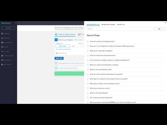 Freightos.com Walkthrough: Freight Resources