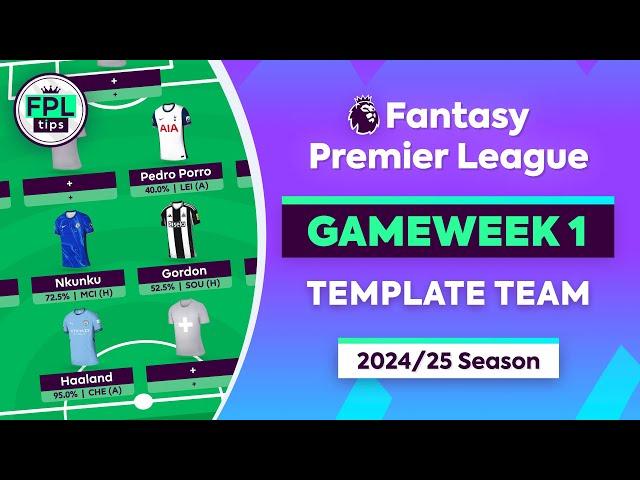 FPL GW1 DRAFT: Template Team | Most-Selected Gameweek 1 Picks | Fantasy Premier League 2023/24 Tips