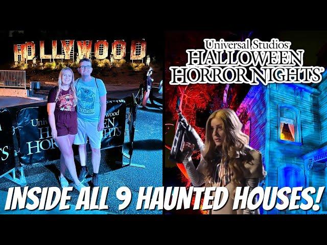 Halloween Horror Nights 2024 - INSIDE ALL 9 Houses! Universal Studios Hollywood