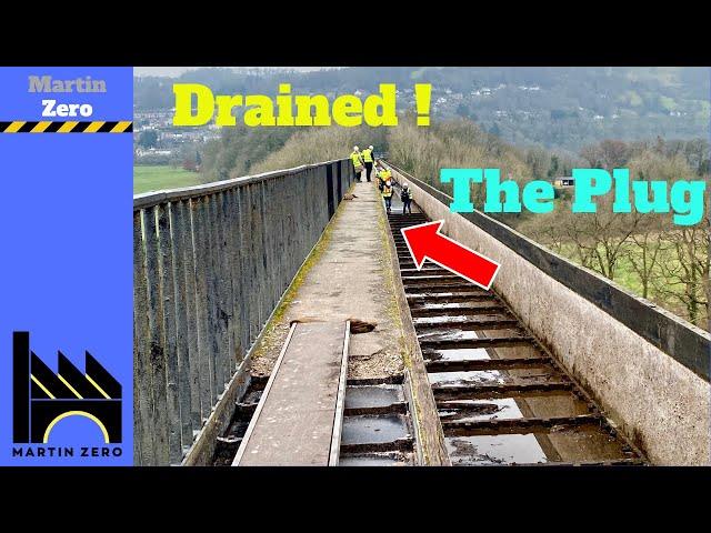 Drained ! The Pontcysyllte aqueduct. A ten year event !