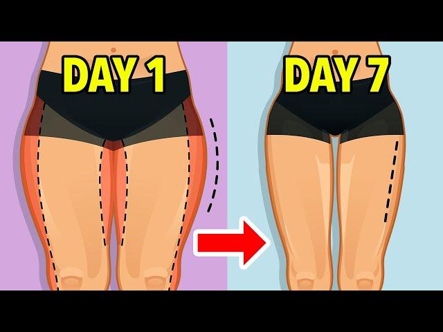 How To Lose THIGH FAT in 1 Week Workout