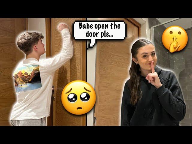 Starting An Argument And Then LOCKING MYSELF In The Bathroom! *PRANK*