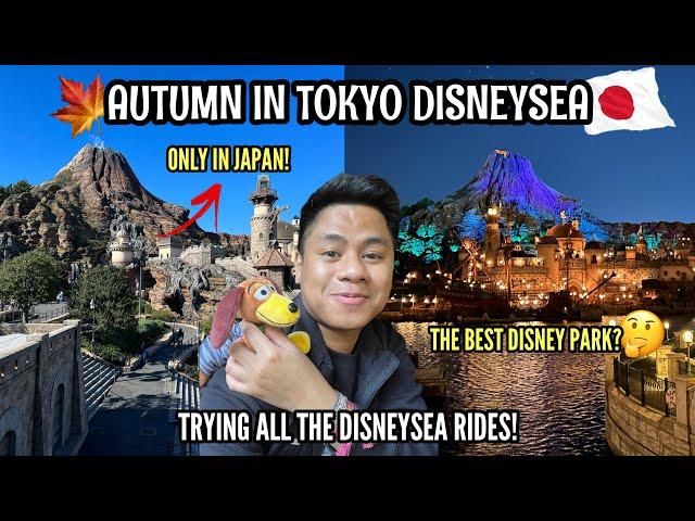 EXPLORING TOKYO DISNEYSEA  [AUTUMN] | IS IT WORTH VISITING? + TRYING THE BEST RIDES IN THE PARK