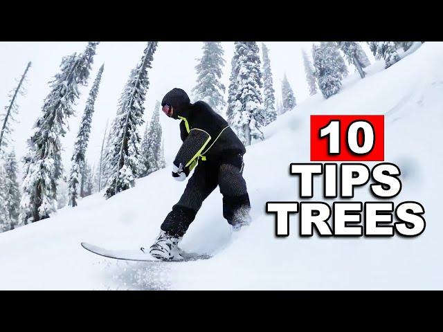 10 Tips to Snowboard Better in Trees