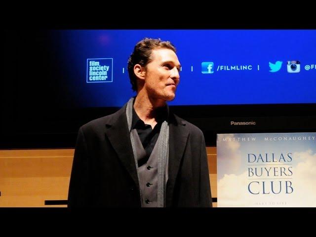 Film Society Talks | Matthew McConaughey | Dallas Buyers Club (Full)