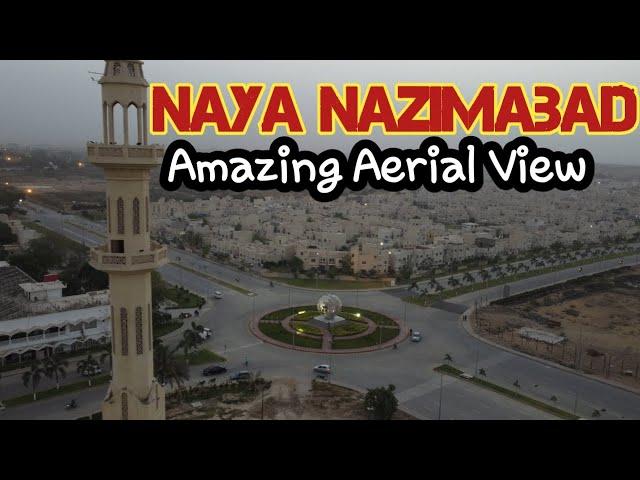 Naya Nazimabad Areal View Karachi Street View 4K | Expedition Pakistan